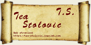 Tea Stolović vizit kartica